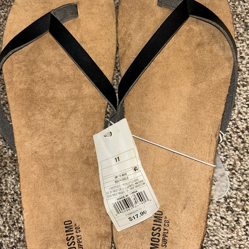 Mossimo Supply Co. Black and Tan Sandals